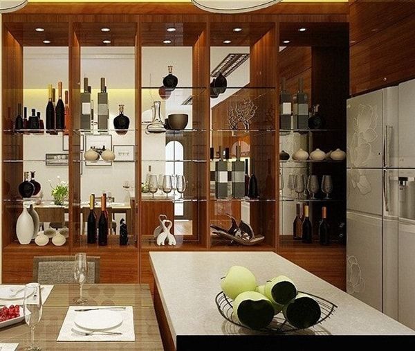 45 mẫu vách ngăn phòng khách và bếp đẹp sang trọng nhất  DURAflex