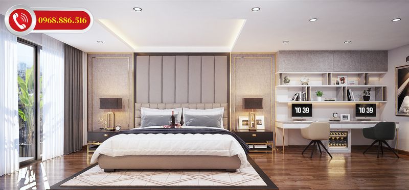 Thiết kế phòng ngủ 20m2 phong cách hiện đại