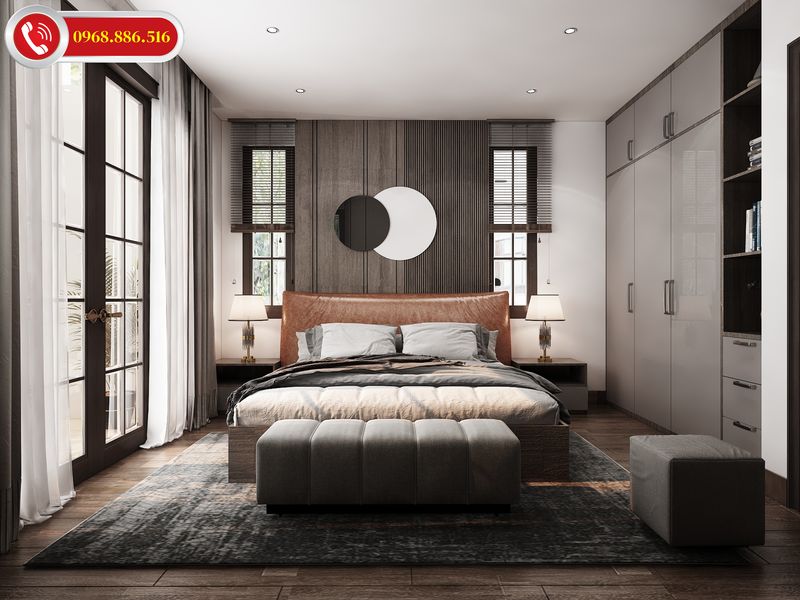 Nội thất mà phòng ngủ này ứng dụng thường là những chất liệu cao cấp mang lại cảm giác không gian nghỉ ngơi sang trọng đẳng cấp nhất