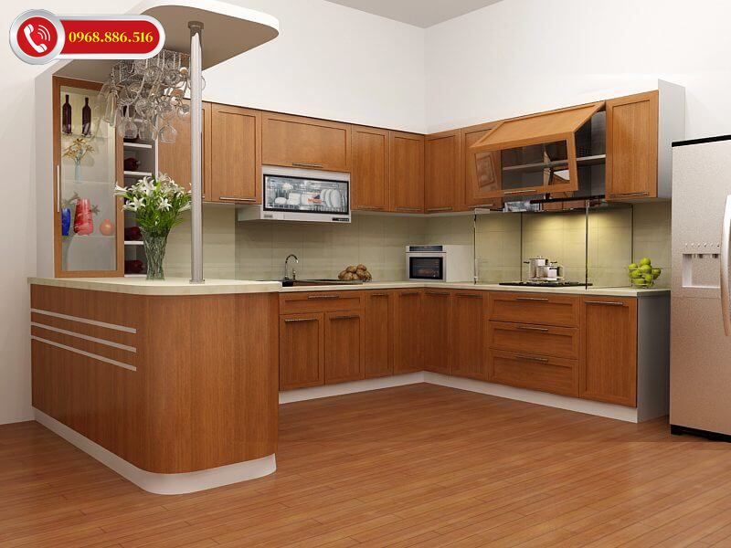 Mẫu thiết kế bếp chữ U đẹp là một trong những sự lựa chọn tốt dành cho không gian bếp của các gia đình