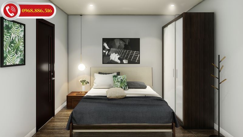 Thiết kế nội thất phòng ngủ đẹp ấn tượng với phong cách đơn giản hiện đại