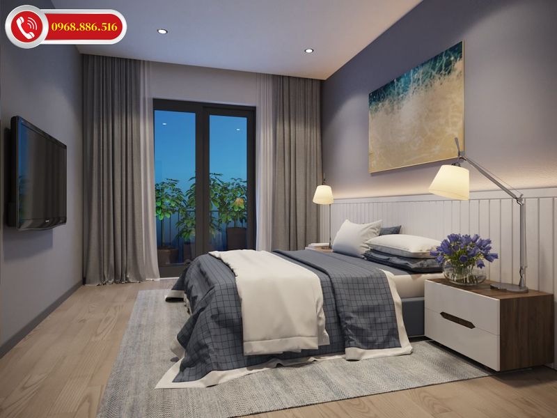 Mẫu thiết kế phòng ngủ với tông màu tối giản tinh tế ấn tượng