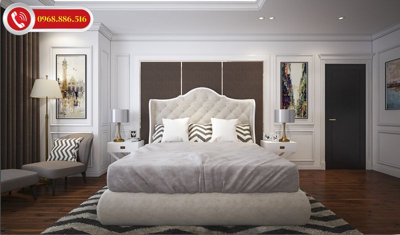 Thiết kế phòng ngủ theo phong cách tân cổ điển chưa bao giờ lỗi thời đối với ai ưa chuộng phong cách châu Âu