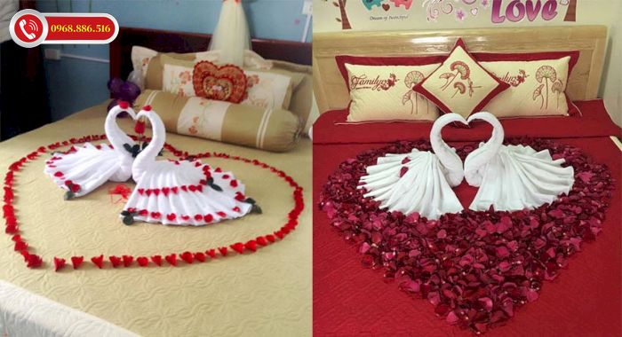 35 Cách trang trí phòng cưới đẹp đơn giản hợp phong thủy
