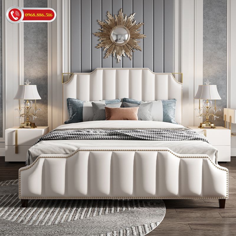 Giường được thiết kế với nhiều tiện ích khác nhau, tiết kiệm diện tích tuyệt đối