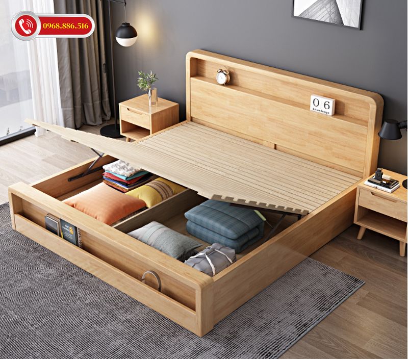 Với khả năng chống thấm nước hiệu quả, giường gỗ Sồi sẽ đem đến cho bạn những trải nghiệm vô cùng hoàn mỹ