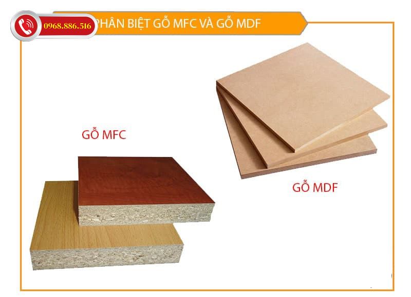 So sánh Gỗ MDF và gỗ MFC